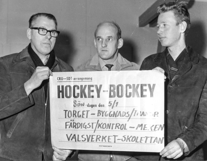 Klart med start för Hockey-bockey 1963. Erik Franzén & Co är redo.